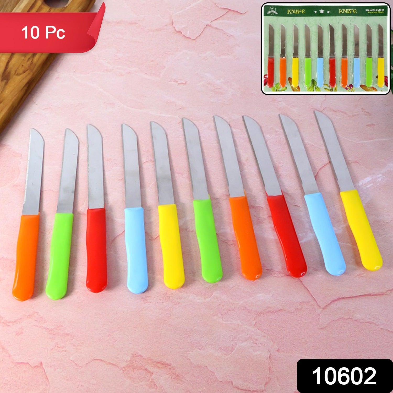 Premium Quality Stainless Steel Handle Plain Knife (10 Pc / 1 Set) Premium Quality Stainless Steel Handle Plain Knife (10 Pc / 1 Set)